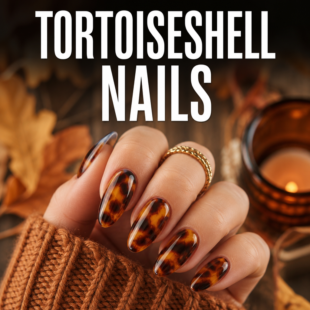 Tortoiseshell fall nail art trend
