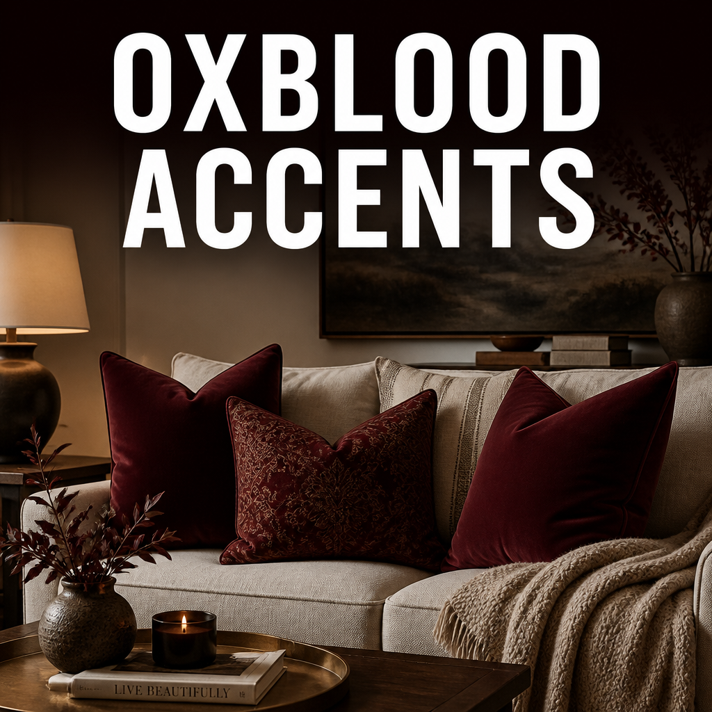 Oxblood fall color palette accents