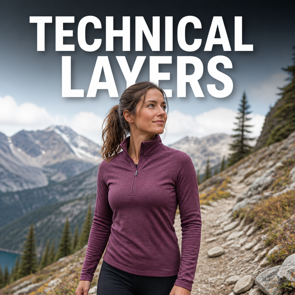 Adventure girl aesthetic technical layers
