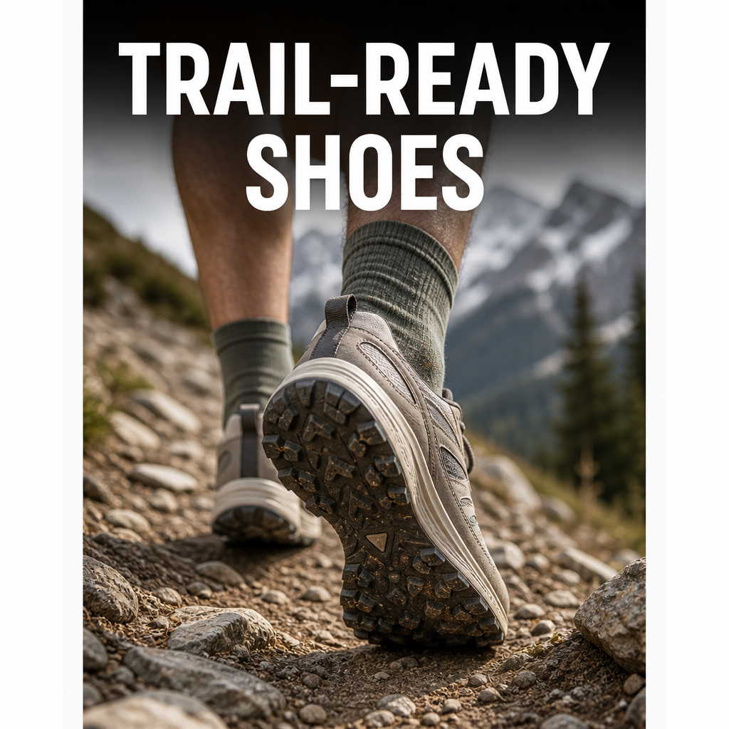 Adventure girl aesthetic trail shoes