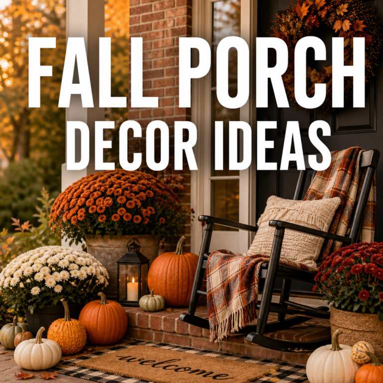 Fall porch decor hero image version two
