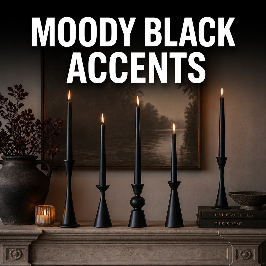 Elevated Halloween black and white accents