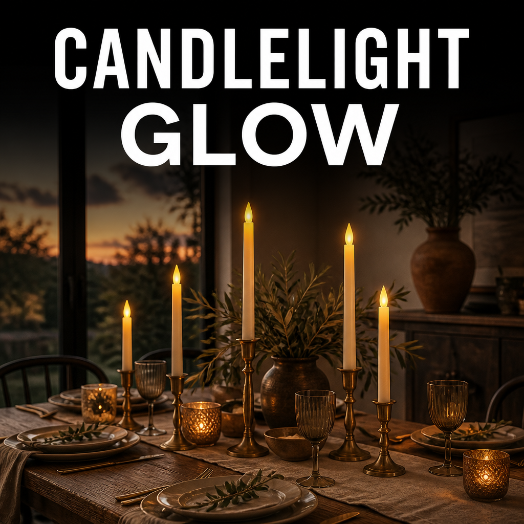 Elevated Halloween candlelight