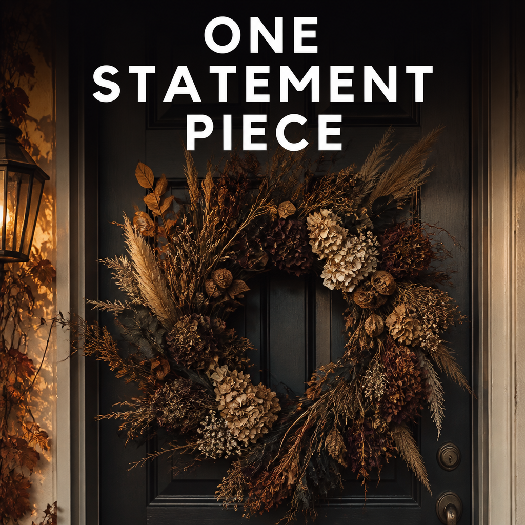 Elevated Halloween statement wreath