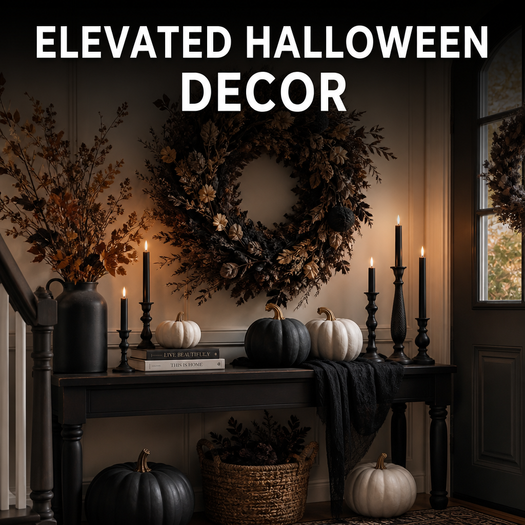 Elevated Halloween home decor hero image