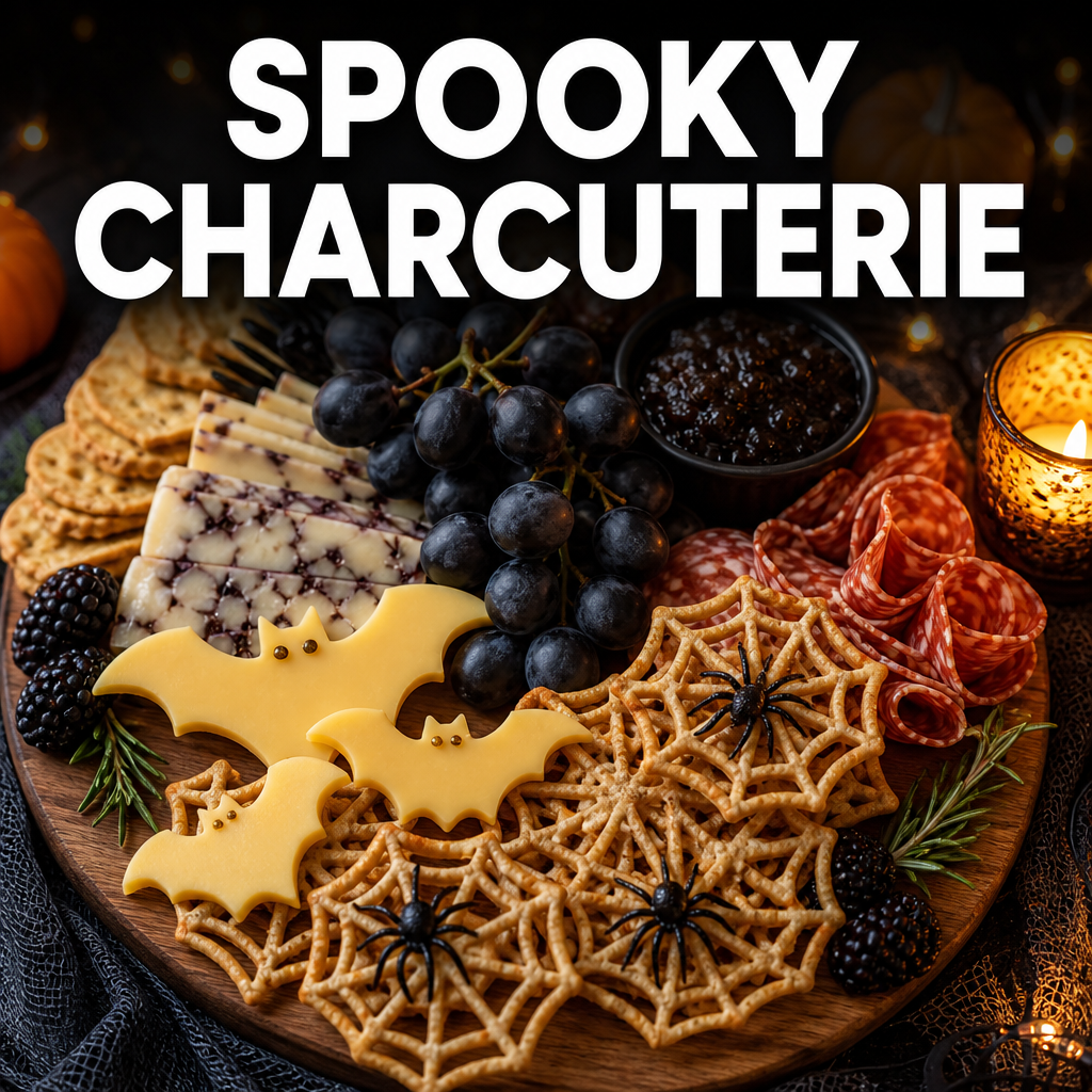 Halloween spooky charcuterie board