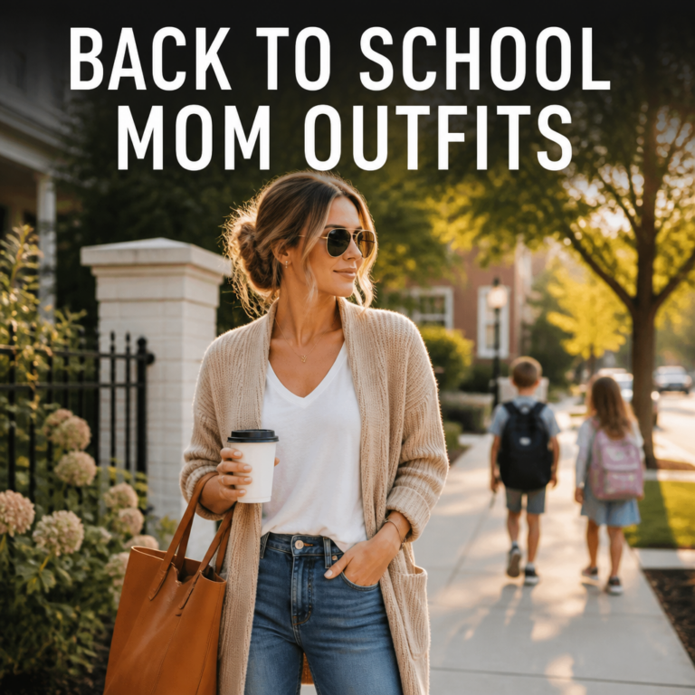 Back to school mom outfit ideas