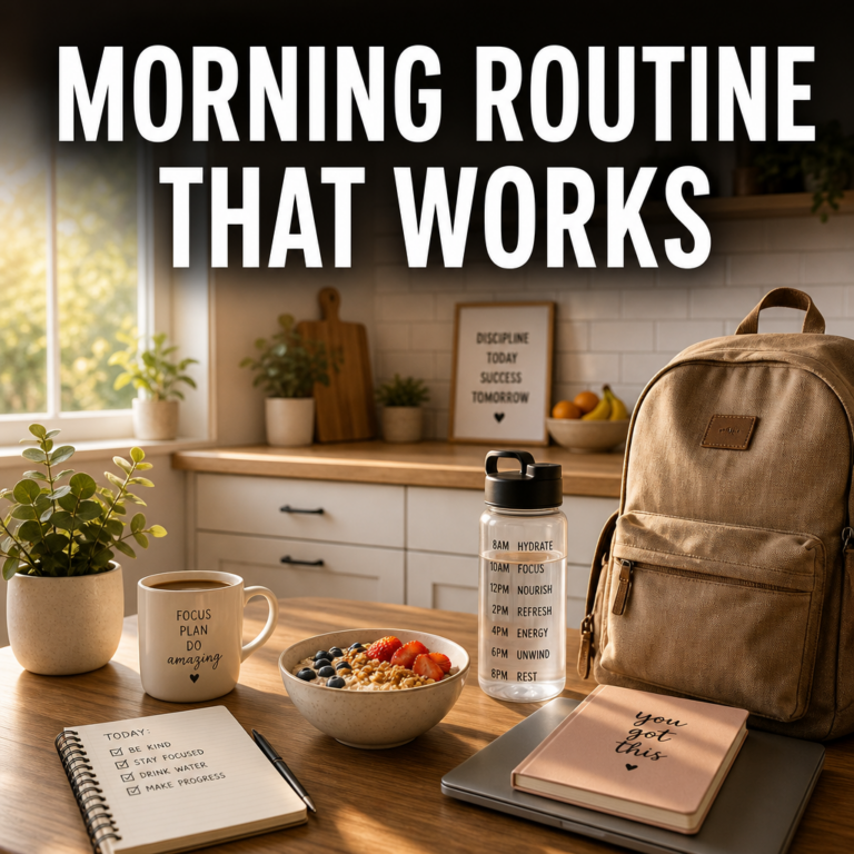 Back to school morning routine that works