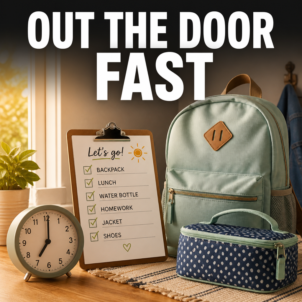 Pinterest pin — Out the Door Fast helloitsheather.com