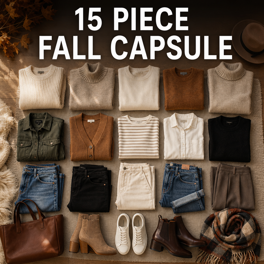 Fall capsule wardrobe 15 pieces