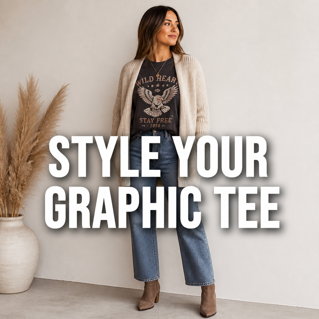 Pinterest pin — Style Your Graphic Tee helloitsheather.com