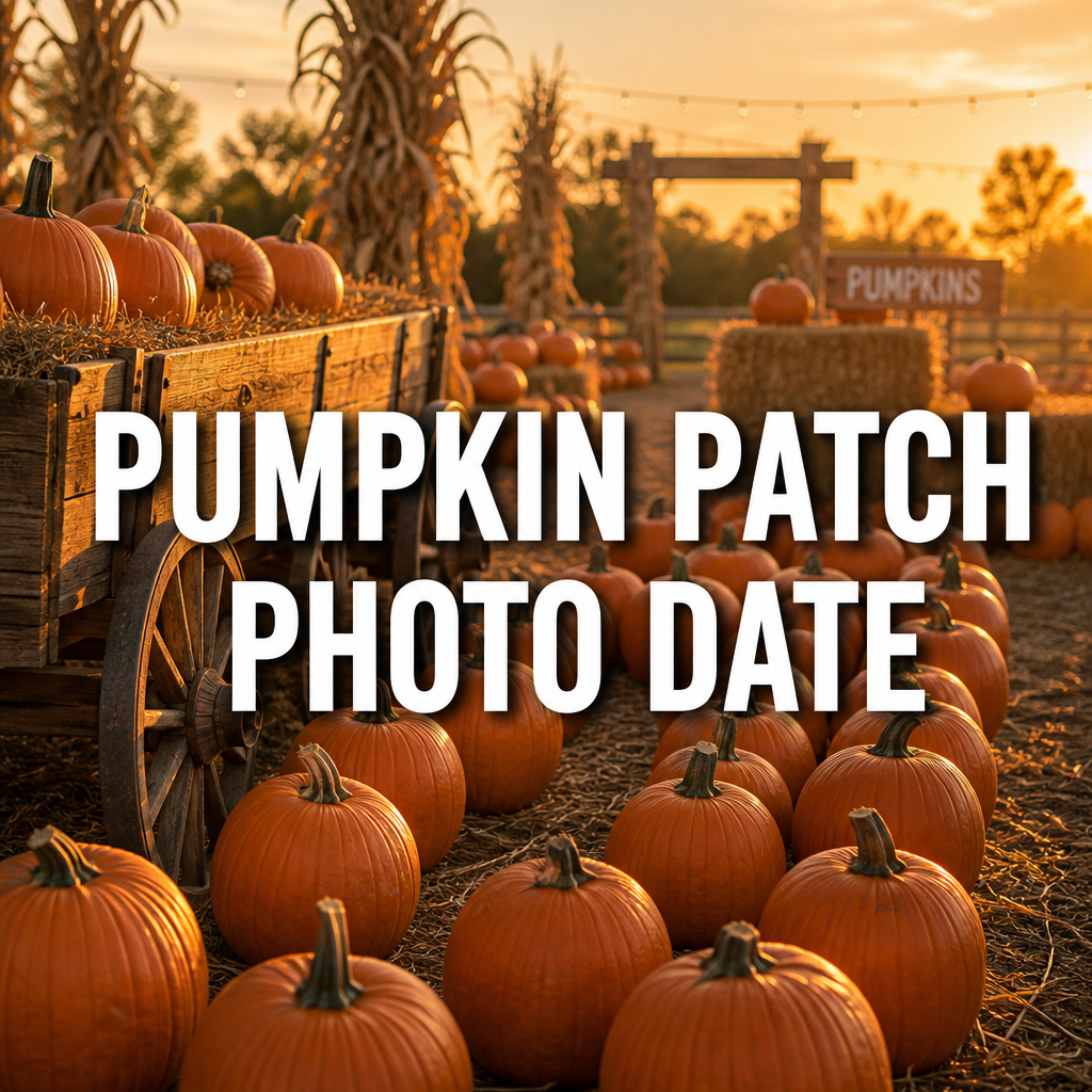 Pumpkin patch photo date fall date night idea