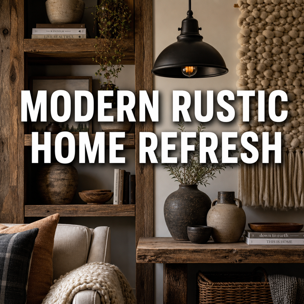 Modern rustic home refresh hero image
