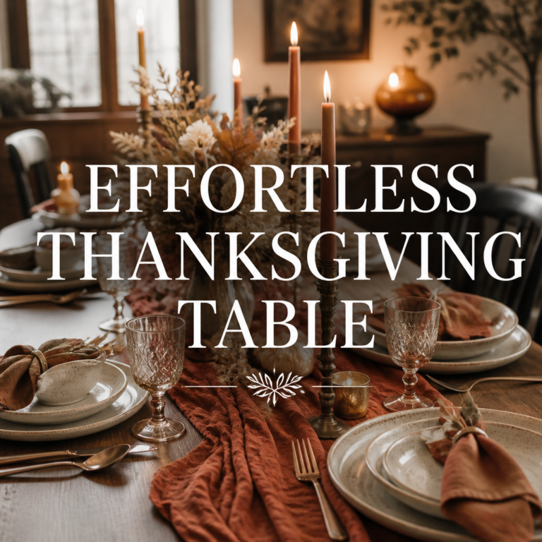 Thanksgiving Table Decor Ideas That Feel Effortless
