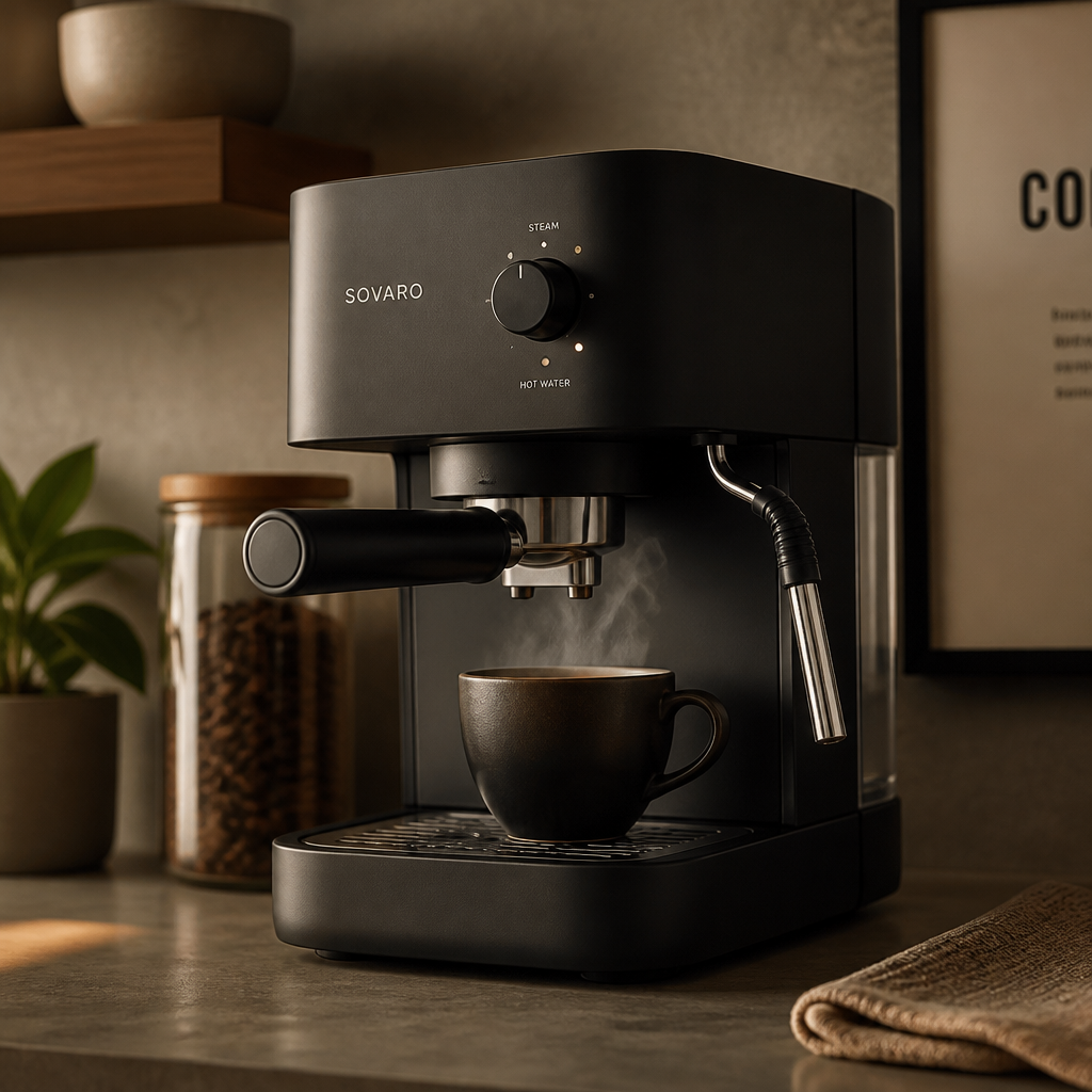 Compact espresso machine
