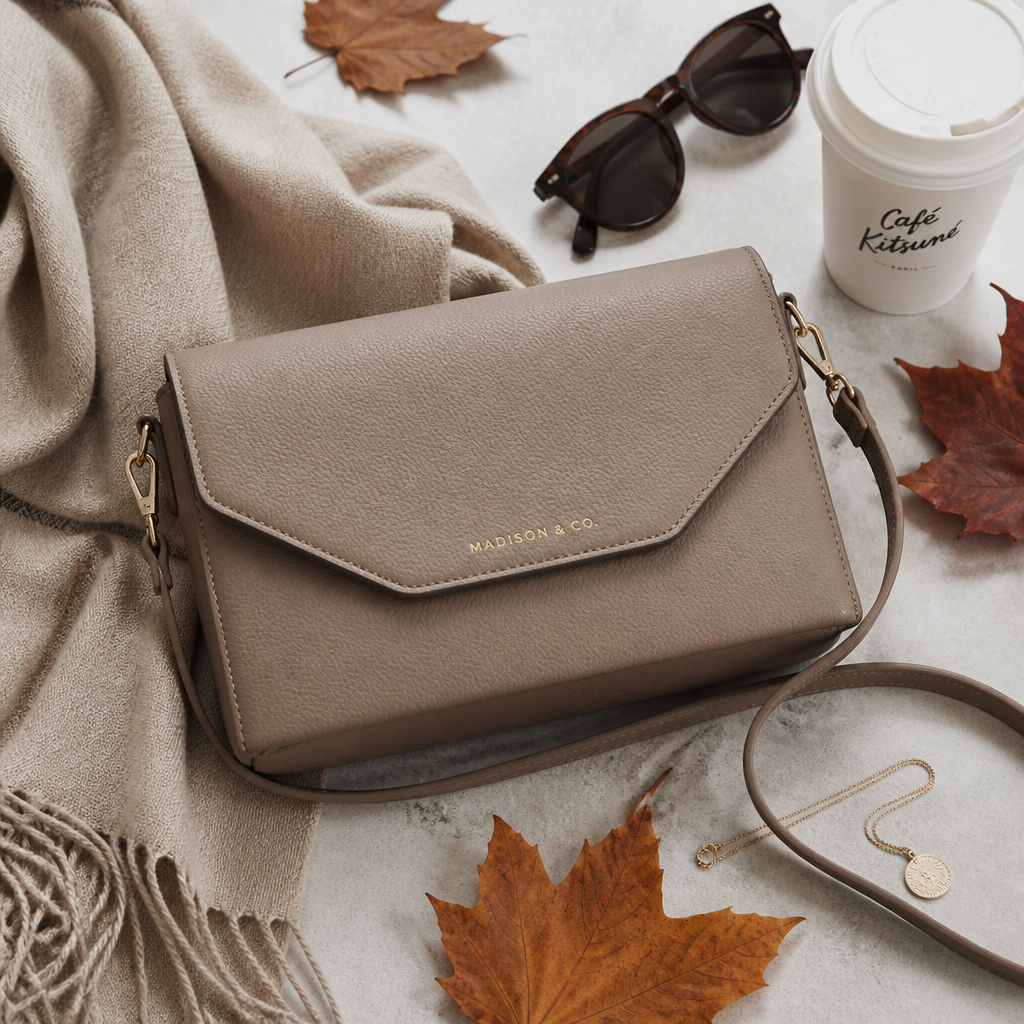 Structured crossbody bag