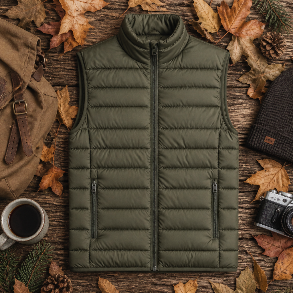 Lightweight puffer vest