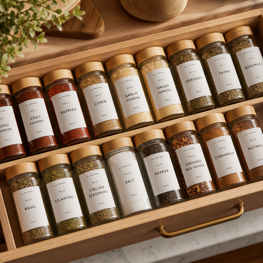 Spice jar organizer