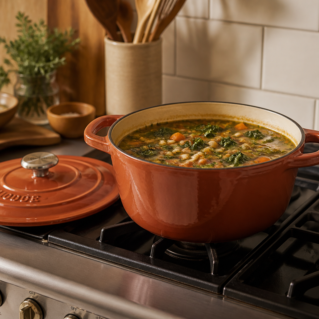 Enamel Dutch oven