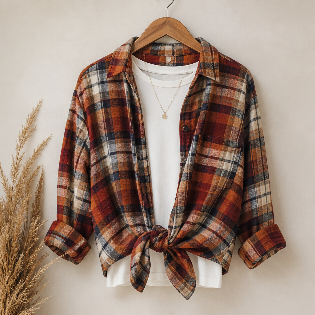 Plaid flannel shirt