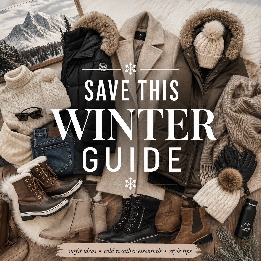 Winter coat guide Pinterest pin