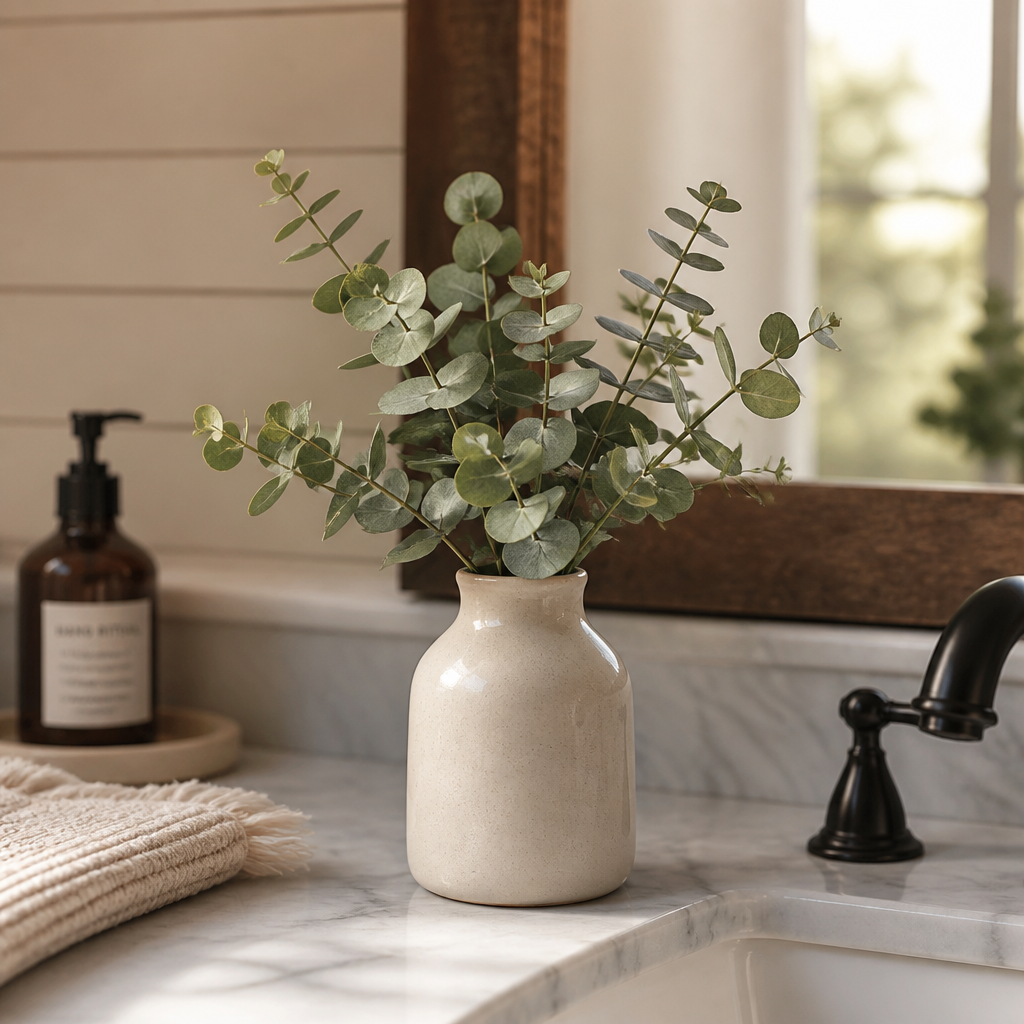 Faux eucalyptus bundle