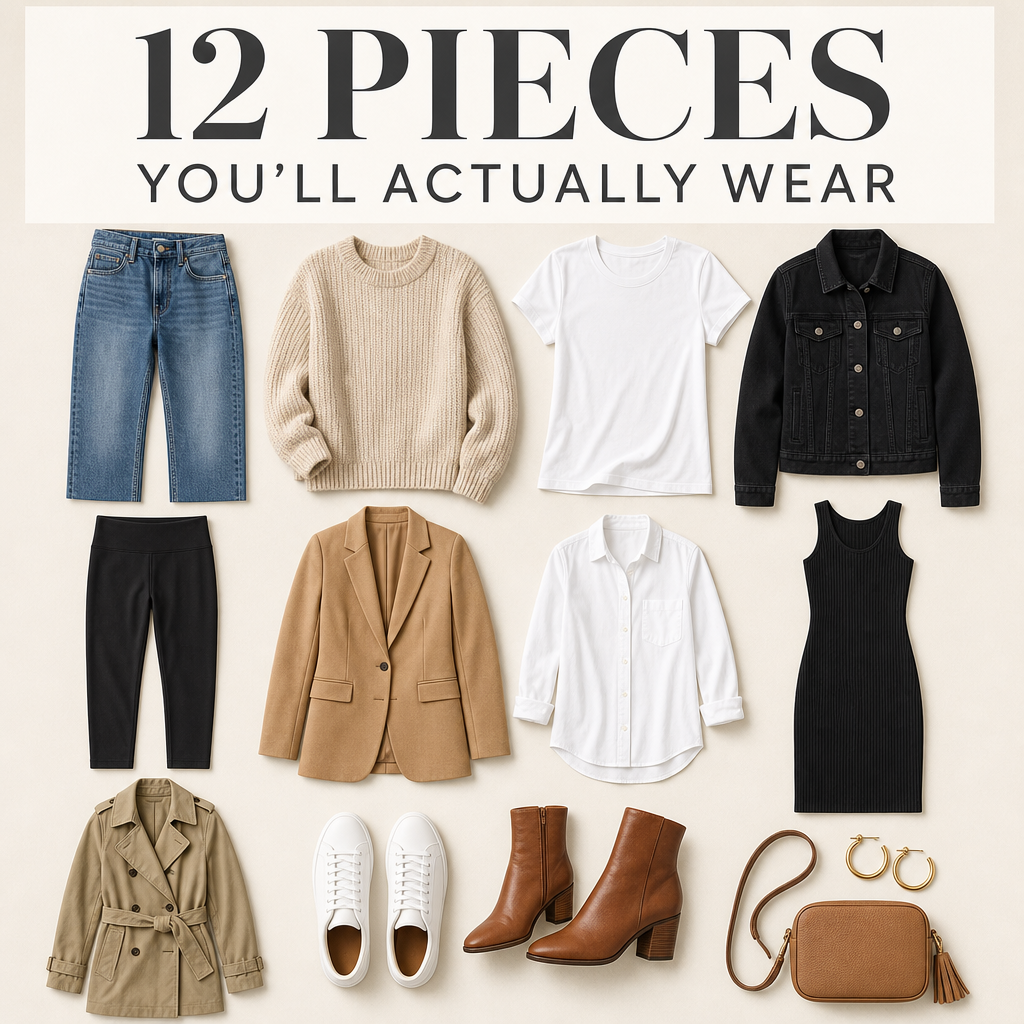 The Weekend Capsule Wardrobe: 12 Pieces You'll Actually Wear on Repeat