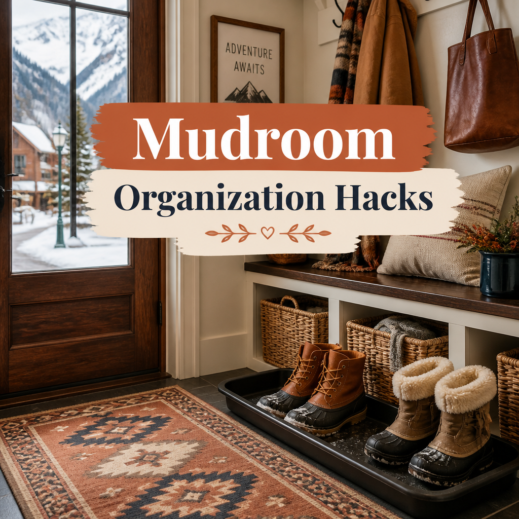 Mudroom Organization Hacks Pinterest pin