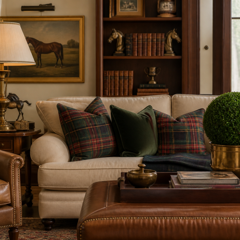 Ralph Lauren inspired living room refresh
