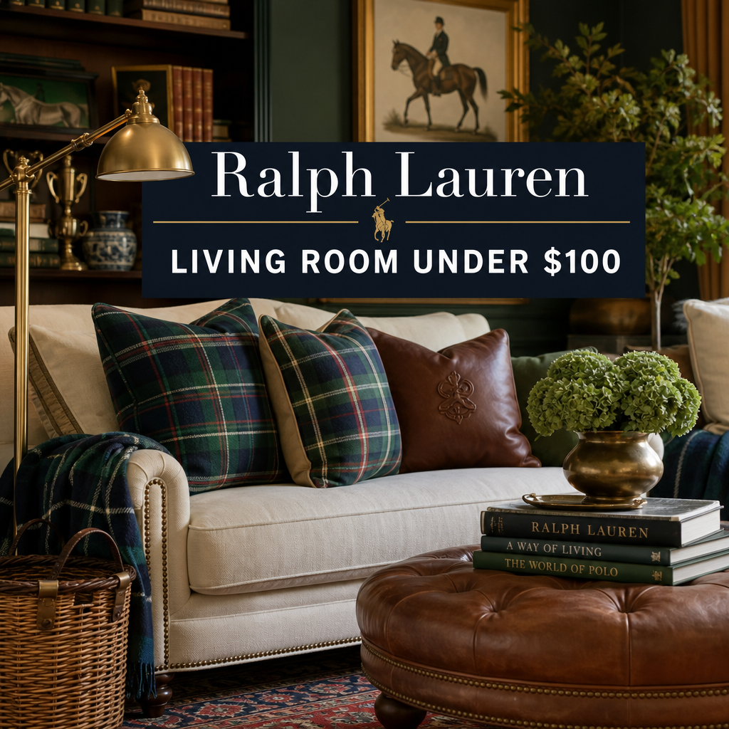 Ralph Lauren Living Room Under $100 Pinterest pin