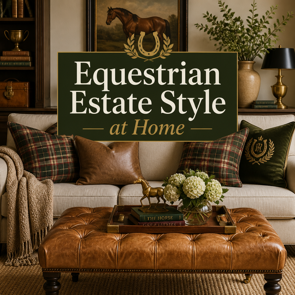 Equestrian Estate Style at Home Pinterest pin