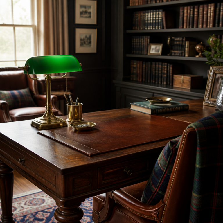 Ralph Lauren inspired home office