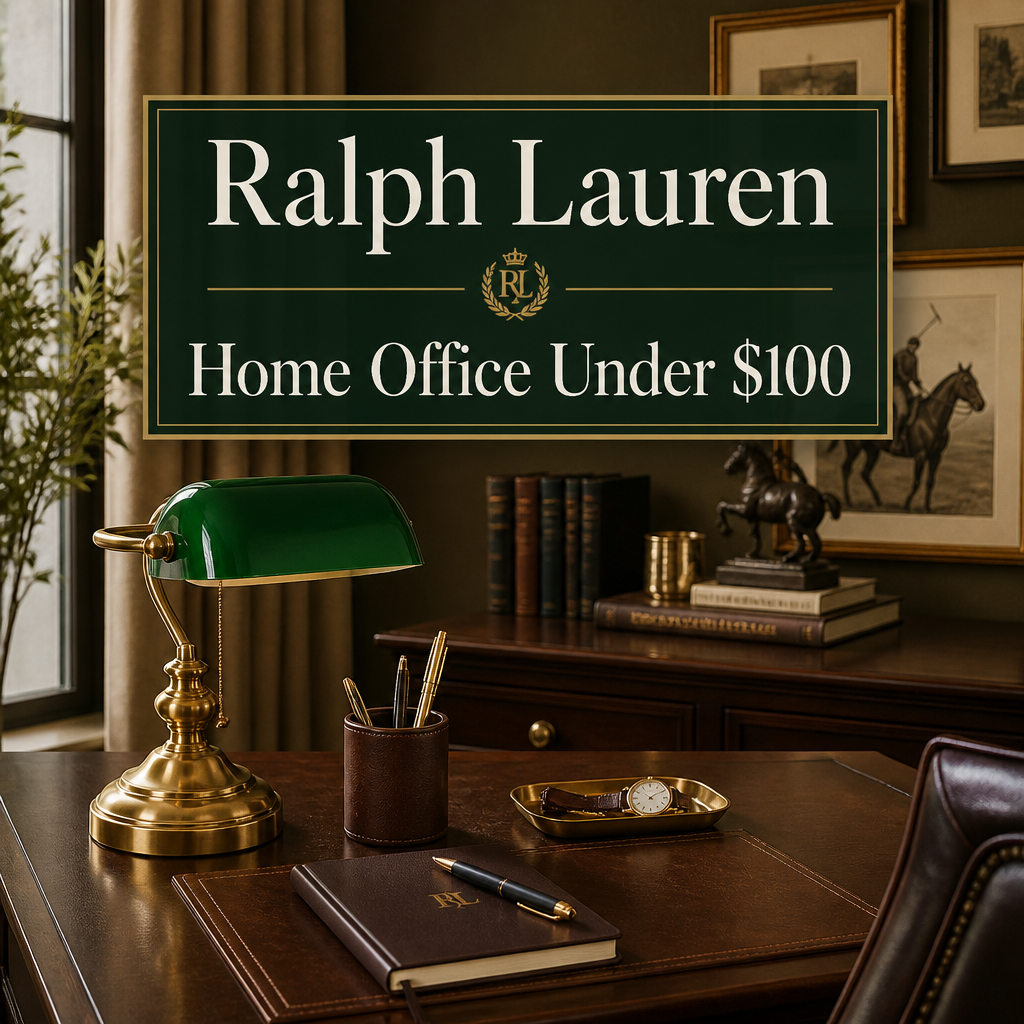 Ralph Lauren Home Office Under $100 Pinterest pin