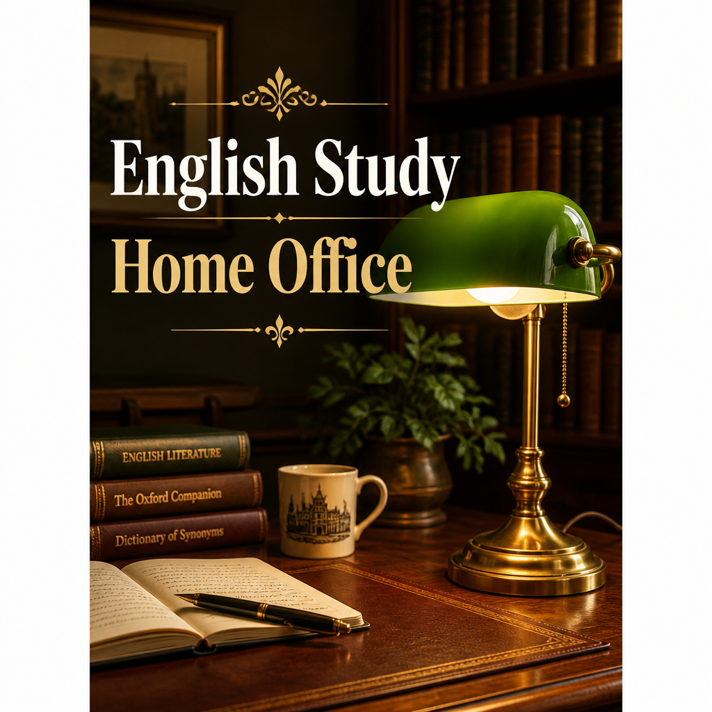 English Study Home Office Pinterest pin