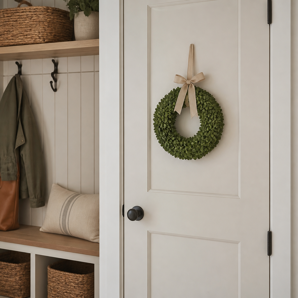 Small preserved boxwood wreath