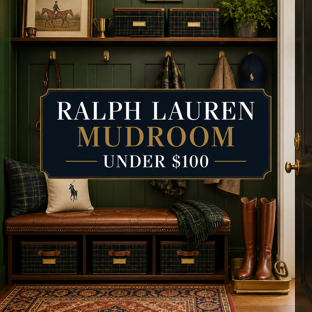 Ralph Lauren Mudroom Under $100 Pinterest pin
