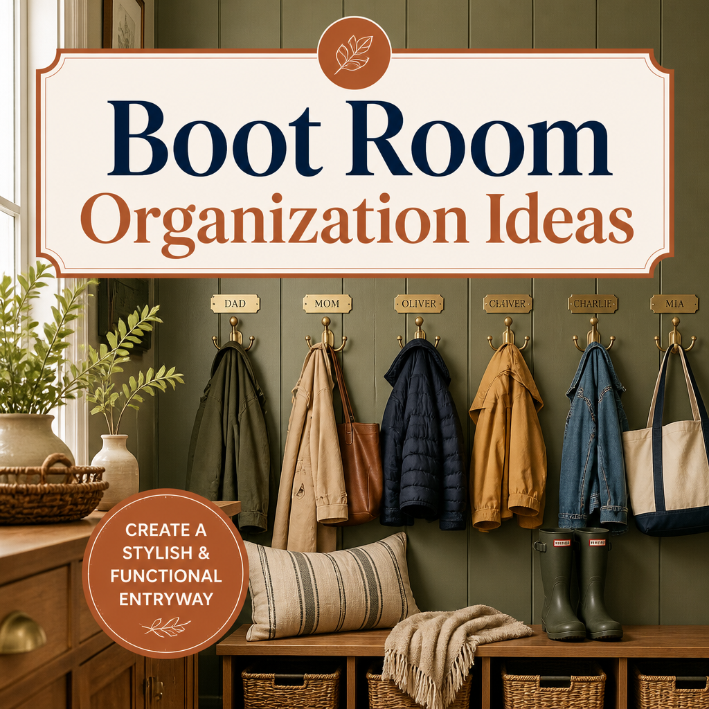 Boot Room Organization Ideas Pinterest pin