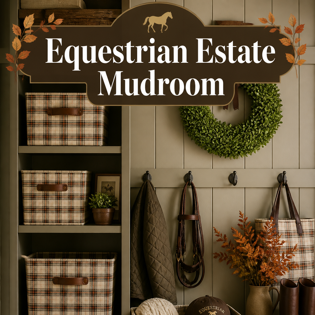 Equestrian Estate Mudroom Pinterest pin