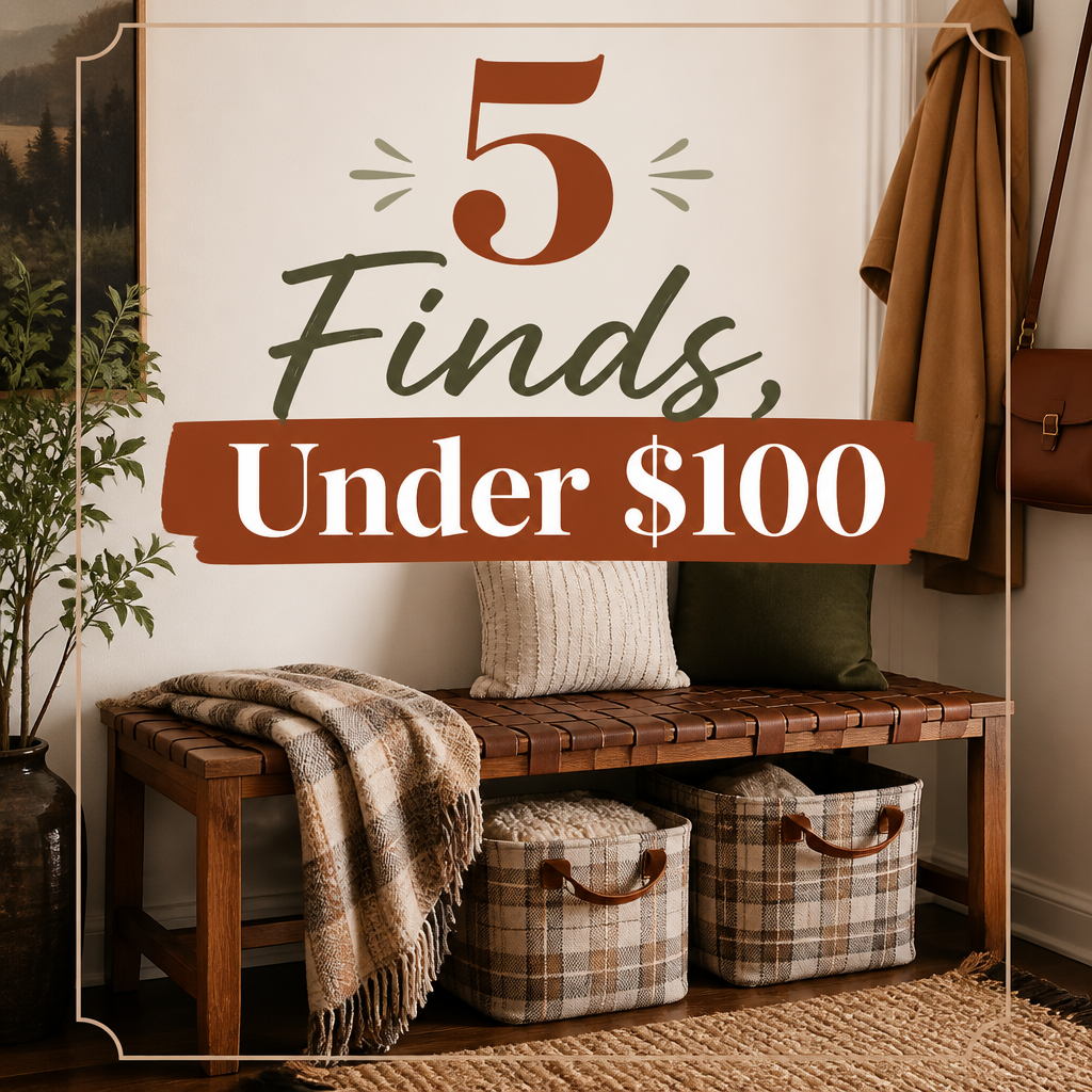 5 Finds Under $100 Pinterest pin