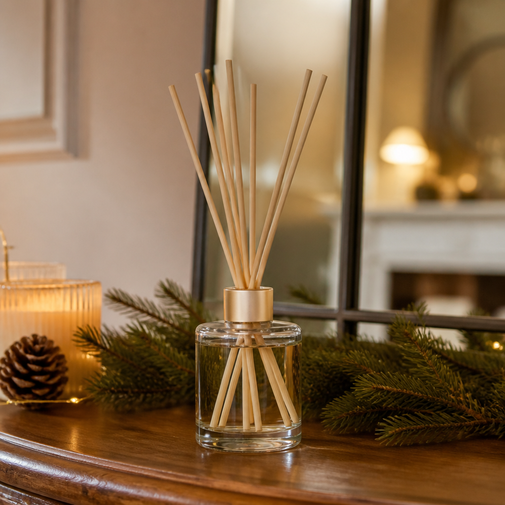 Holiday-scented reed diffuser