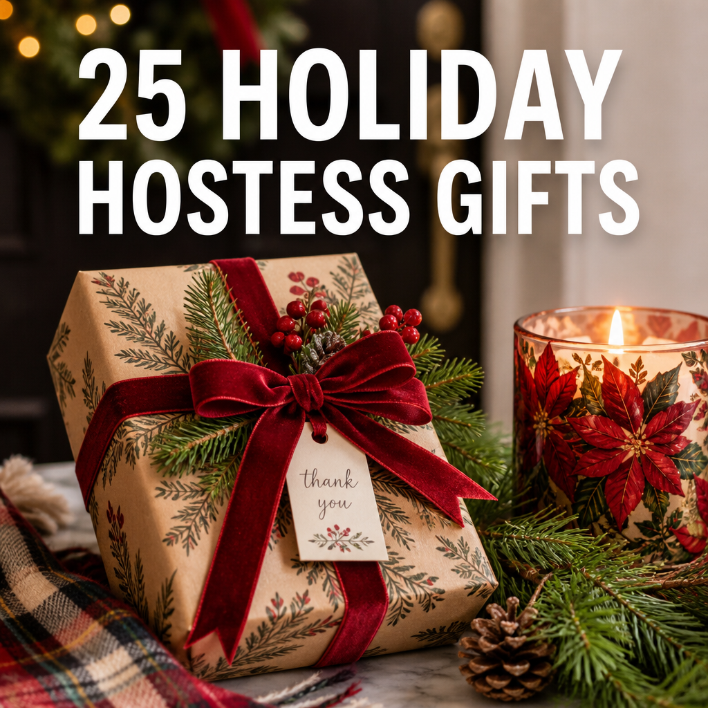 25 Holiday Hostess Gifts Pinterest pin