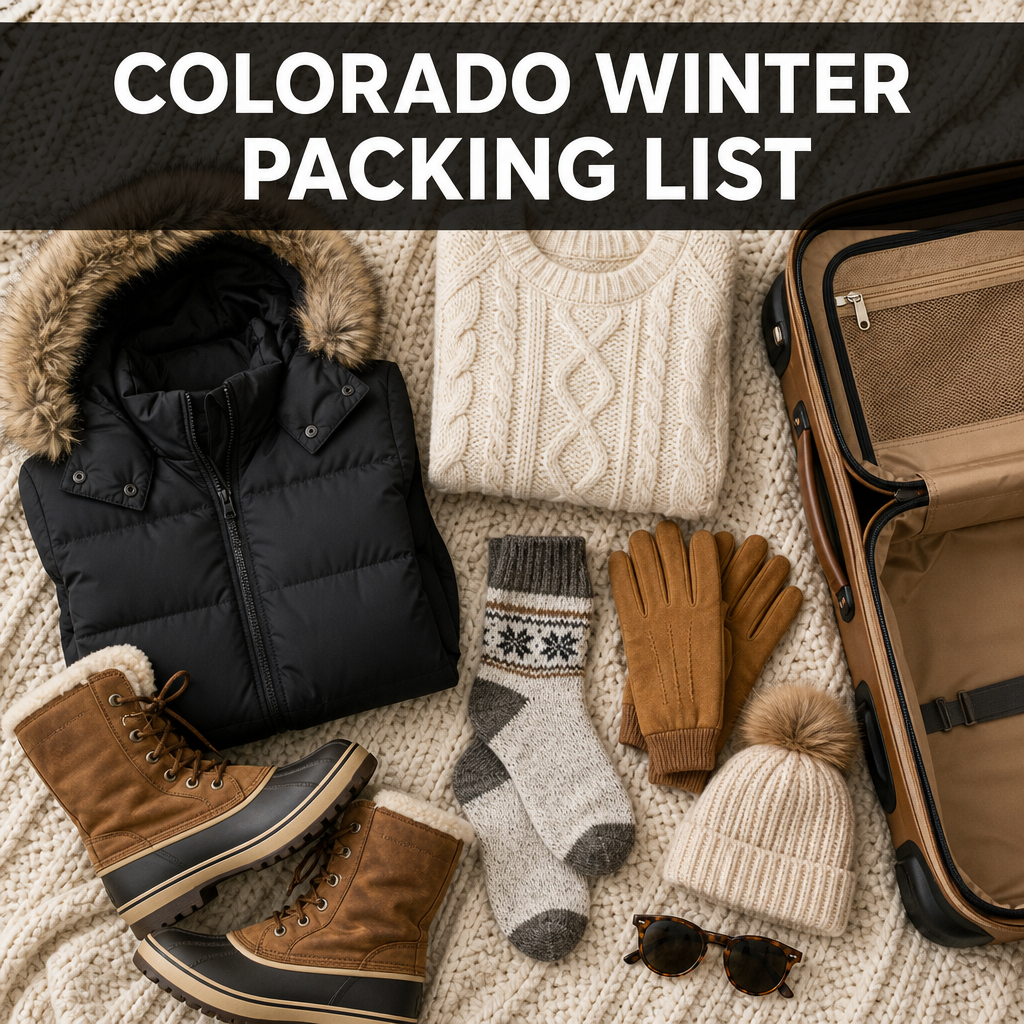 Pinterest pin: Colorado Winter Packing List