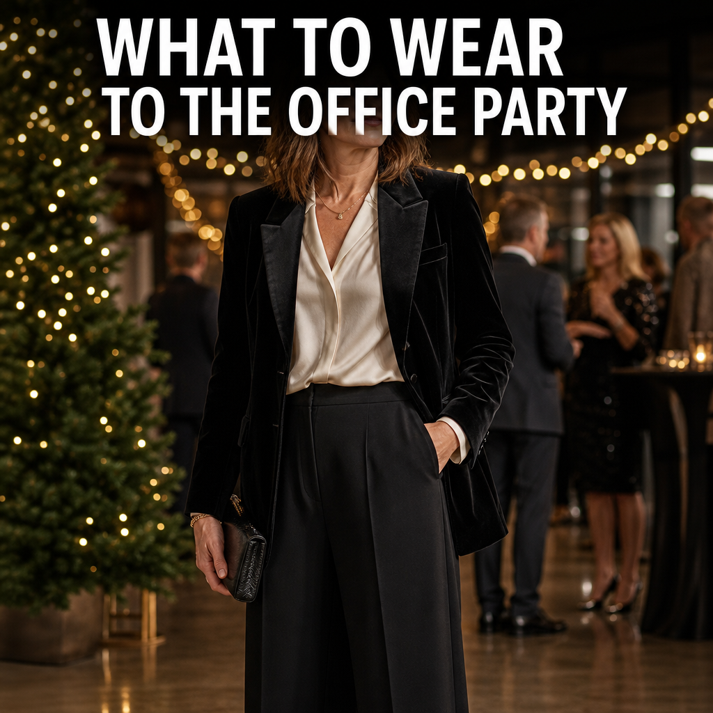 Pinterest pin: What to Wear to the Office Party