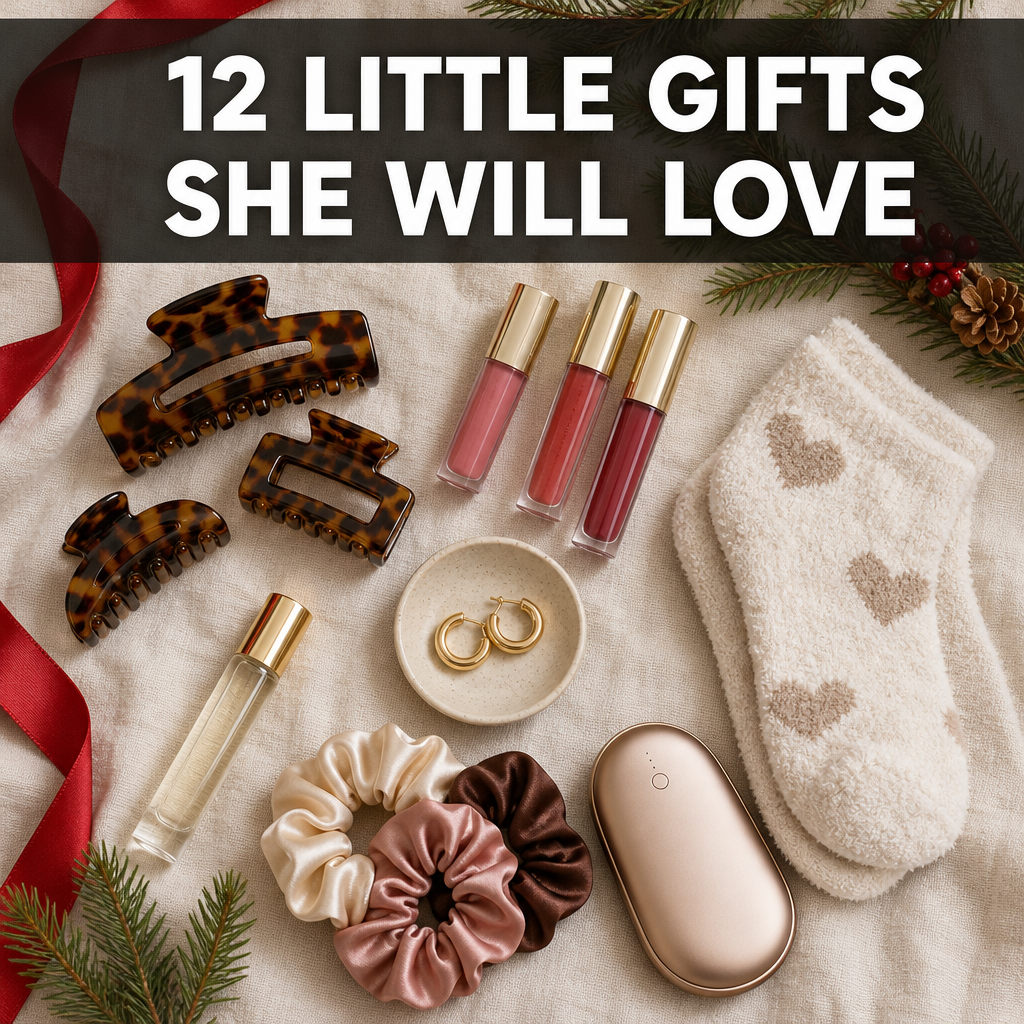 Pinterest pin: 12 Little Gifts She Will Love