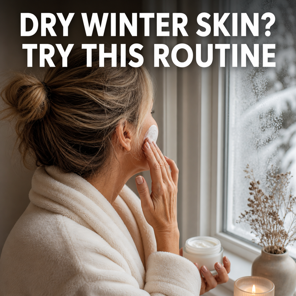 Pinterest pin: Dry Winter Skin? Try This Routine