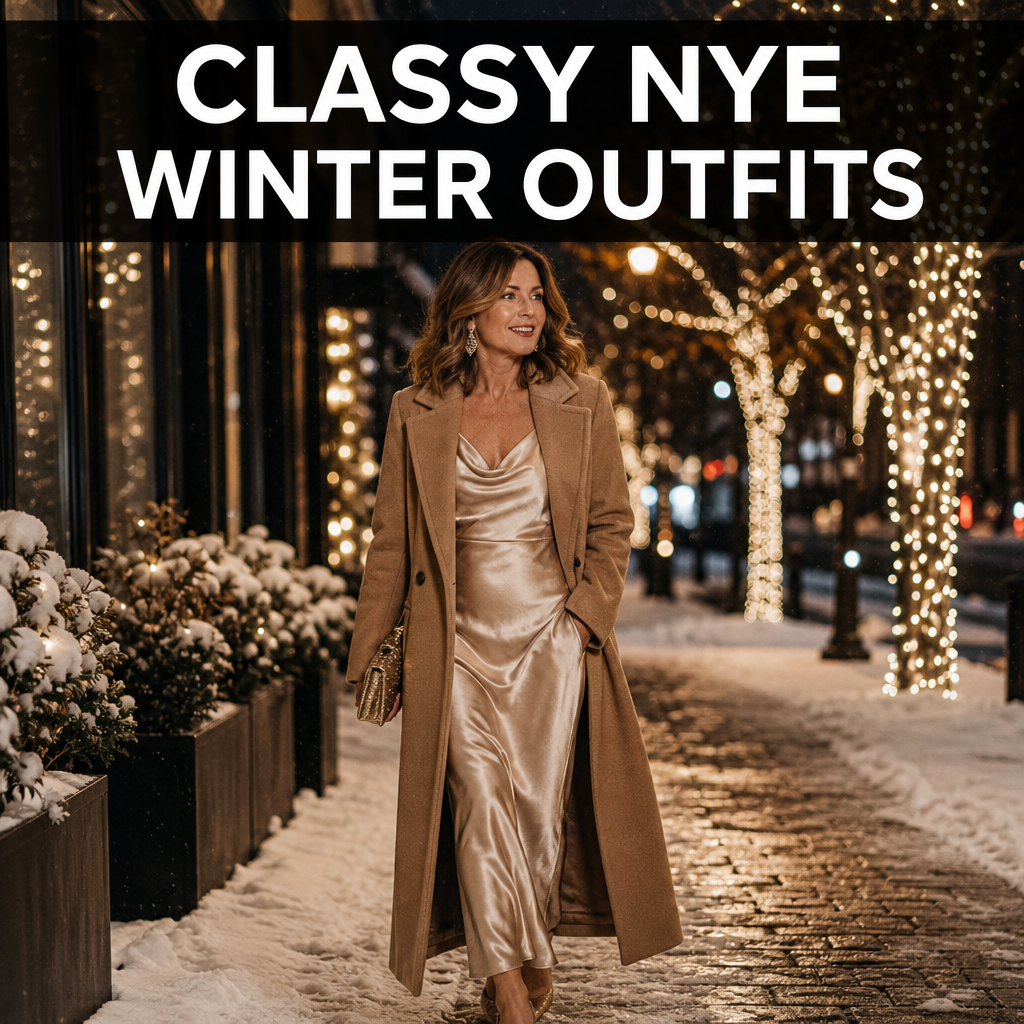 Pinterest pin: Classy NYE Winter Outfits
